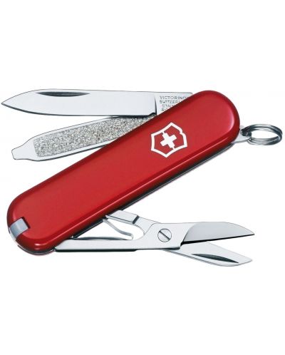 Швейцарски джобен нож Victorinox Classic - Червен, блистер - 1