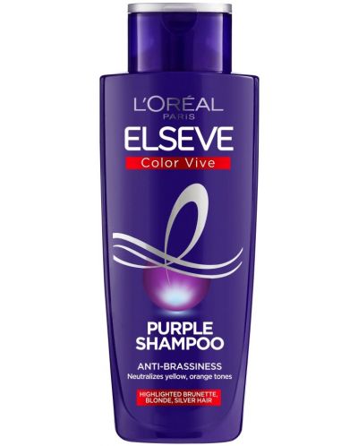 L'Oréal Elseve Шампоан Color Vive Purple, 200 ml - 1