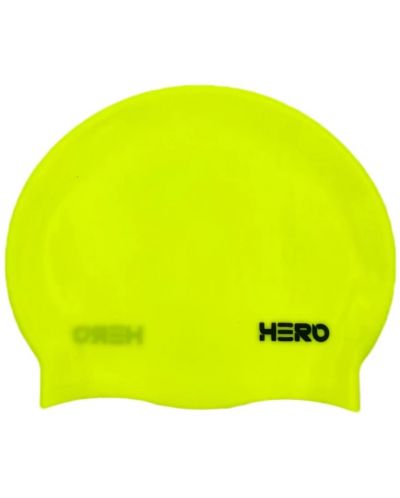 Шапка за плуване HERO - Silicone Swimming Helmet, жълта/черна - 1