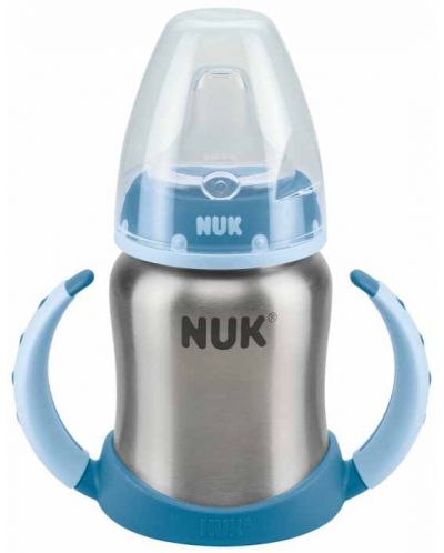 Шише от неръждаема стомана Nuk First Choice - 125 ml, синьо - 1