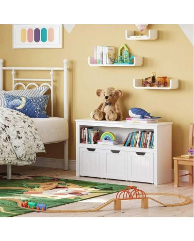 Шкаф за играчки за детска стая Euzel - Бял - 2