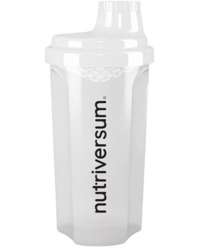 Шейкър Nutriversum - 500 ml, бял - 1