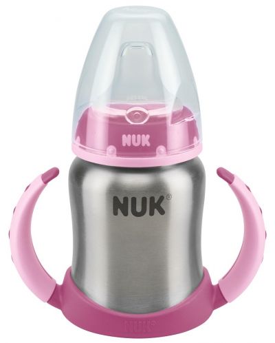 Шише от неръждаема стомана Nuk First Choice - 125 ml, розово - 1