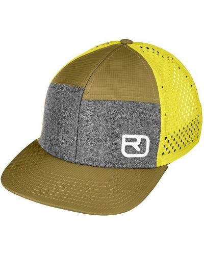 Шапка с козирка Ortovox - Logo Air Trucker Cap, жълта - 1