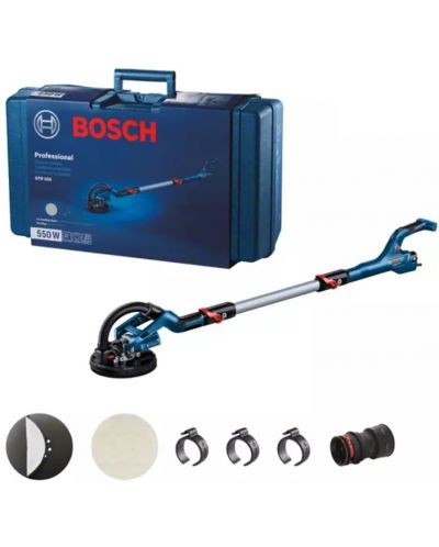 Шлайфмашина за сухо строителство Bosch - Professional GTR 550, 550W, Ø215 - 1