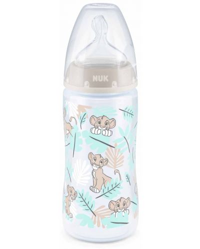 Шише NUK First Choice - Temperature control, PP, 300 ml, Lion King - 1
