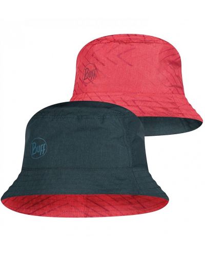 Шапка BUFF - Travel Bucket Hat Collage, размер S/M, червена/черна - 1