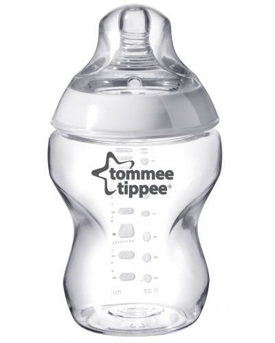 Шише за хранене Tommee Tippee - Easi Vent, 260 ml, с биберон 1 капка - 1