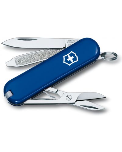 Швейцарски джобен нож Victorinox - Classic SD, 7 функции, син - 1