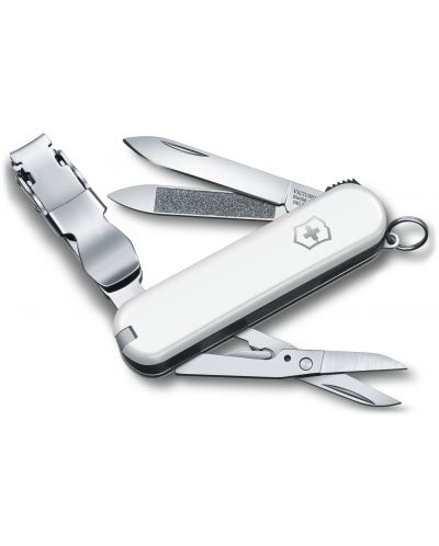 Швейцарски джобен нож Victorinox Nail Clip - Бял, 8 функции - 1