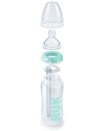 Шише Nuk FC - Anti-Colic Professional, 300 ml, 0-6 месеца, зелено - 2