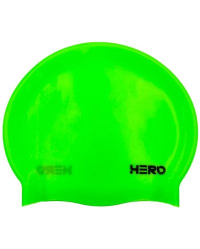 Шапка за плуване HERO - Silicone Swimming Helmet, светлозелена - 1