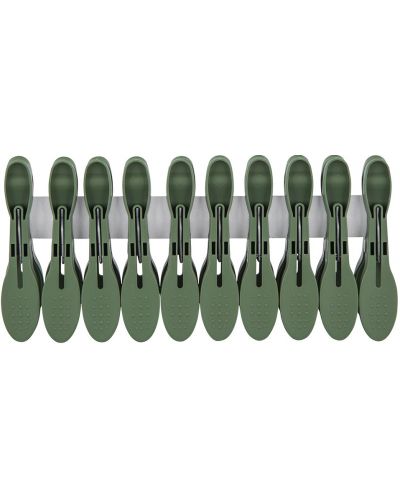 Щипки за простиране ADS - 10 броя, 8.2 cm, зелени - 2
