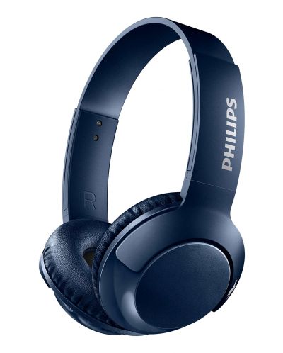 Слушалки Philips SHB3075BL - сини (разопаковани) - 1