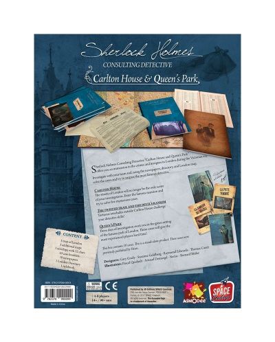 Настолна игра Sherlock Holmes - Carlton House & Queen's Park - 2