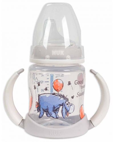 Шише за сок Nuk First Choice - Disney, 150 ml,  сиво, Йори - 1