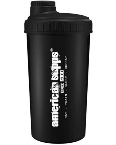 Шейкър American Supps - Bodybuilding, 600 ml, черен - 2