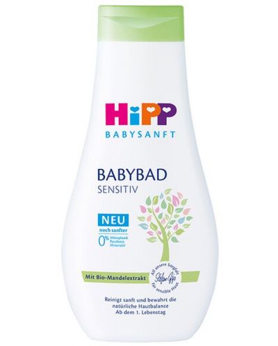Шампоан за тяло Hipp Babysanft - Babybad, 350 ml - 1