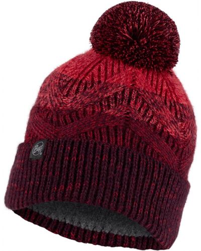 Шапка Buff - Knitted & Fleece hat Masha, червена - 1
