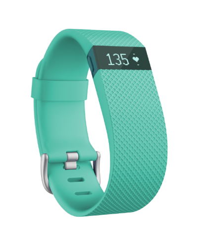 Смарт гривна Fitbit Charge HR- L размер, зелен - 1