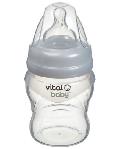 Силиконово шише за подпомагане на храненето Vital Baby - Anti-Colic, 150 ml - 1