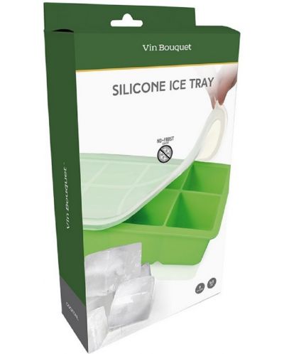 Силиконова форма за 8 ледени кубчета Vin Bouquet - 5 x 5 cm - 3