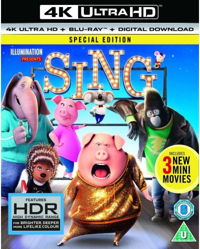 Sing (4K UHD+Blu-Ray) - 1