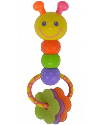 Бебешки дрънкалка с чесалка Simba Toys ABC - Гъсеница - 1