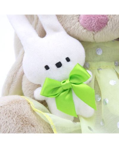 Плюшена играчка Budi Basa - Зайка Ми, бебе със зайче и цветя, 15 cm - 4