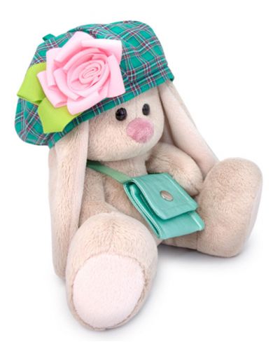 Плюшена играчка Budi Basa - Зайка Ми бебе, с барета и чантичка, 15 cm - 3