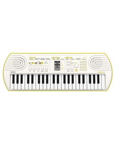 Синтезатор Casio - SA-80, бял/жълт - 2