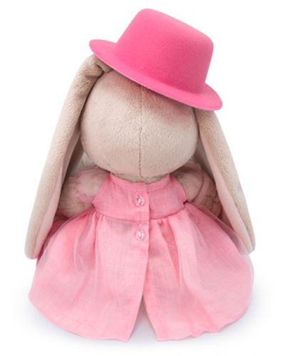 Плюшена играчка Budi Basa - Зайка Ми, с розово бомбе, 18 cm - 3
