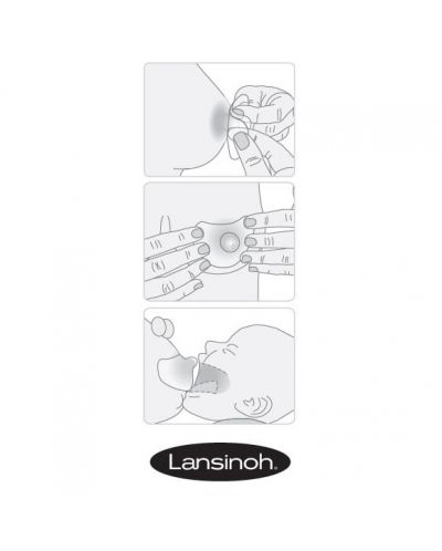 Силиконови предпазители за зърна Lansinoh - 2 броя, 24 mm - 3