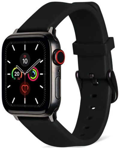 Каишка OEM - Silicone, Apple Watch, 38/40 mm, черна - 1