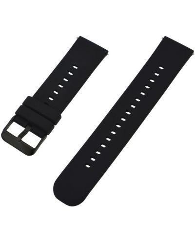 Силиконова каишка Xmart - Watch Band, 22 mm, черна - 1