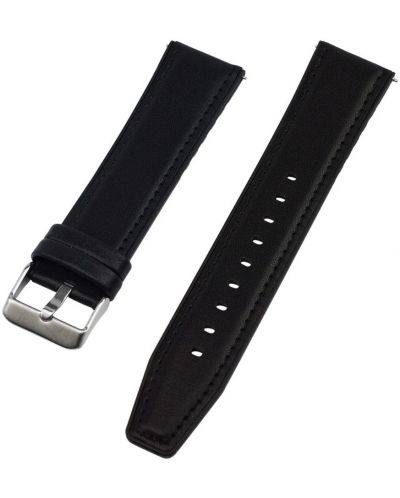 Силиконова каишка Xmart - Watch Band Leather, 22 mm, черна - 1