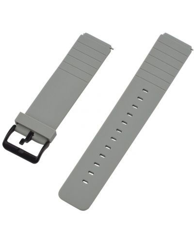 Силиконова каишка Xmart - Watch Band, 18 mm, сива - 1