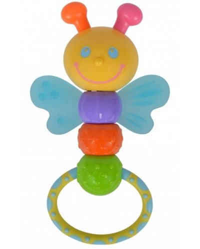 Бебешка дрънкалка с чесалка Simba Toys ABC - Пеперуда - 1