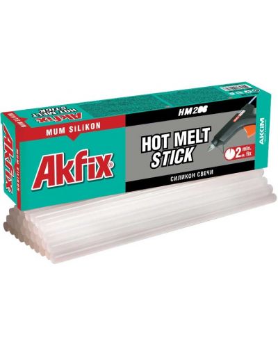 Силиконови пръчки за топло лепене Akfix - HM208, Ø11 mm, 1 kg, 33 броя - 1
