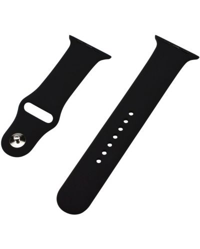 Силиконова каишка Xmart - Apple Watch Band, 22 mm, черна - 2