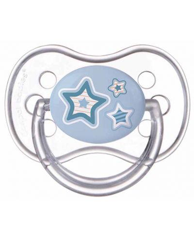 Силиконова залъгалка Canpol - Newborn Baby, 6-18 месеца, Звездa - 1