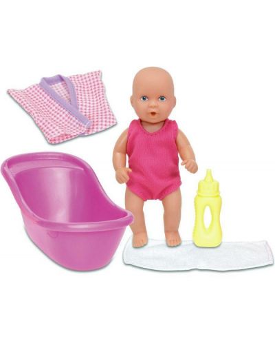 Кукла-бебе Simba Toys New Born Baby - С аксесоари за къпане, 12 cm - 1