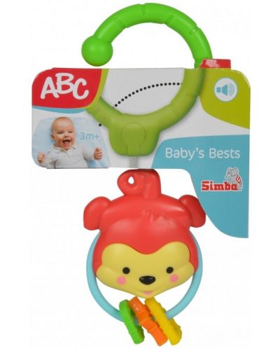 Бебешка дрънкалка Simba Toys ABC - Маймунка - 1