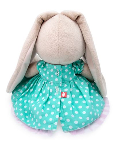 Плюшена играчка Budi Basa - Зайка Ми, с рокличка ментол, 18 cm - 4