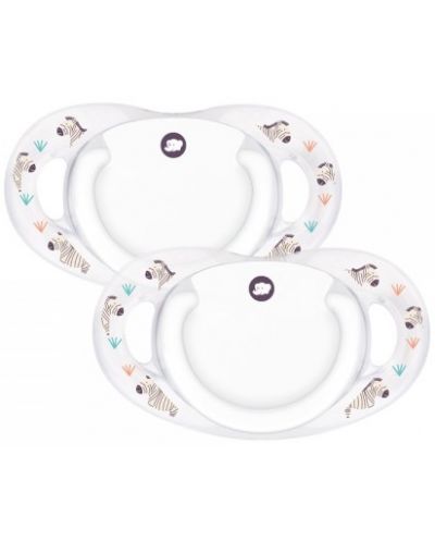 Силиконови залъгалки Bebe Confort - Dental Safe, 2 броя, 6-18 месеца - 1