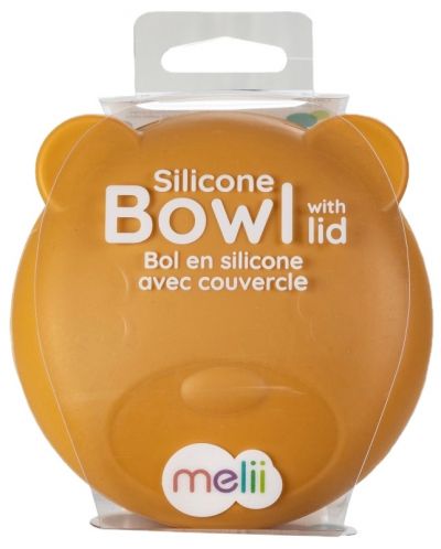 Силиконова купичка с капак Melii - Оранжева, 350 ml - 5