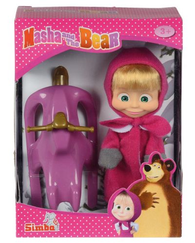 Детски комплект Маша и Мечока Simba Toys – Кукла Маша с шейна - 2