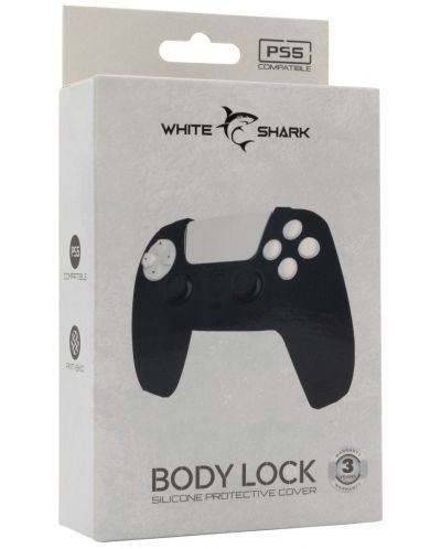 Силиконов кейс White Shark - Body Lock, черен (PS5) - 4