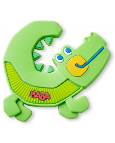 Силиконова гризалка Haba - Крокодил - 1