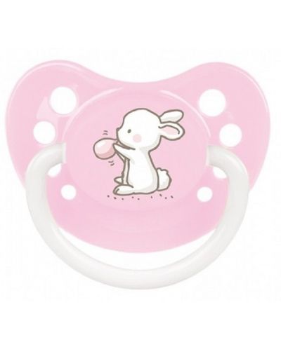 Силиконова залъгалка Canpol Little Cutie - 6-18 месеца, розова